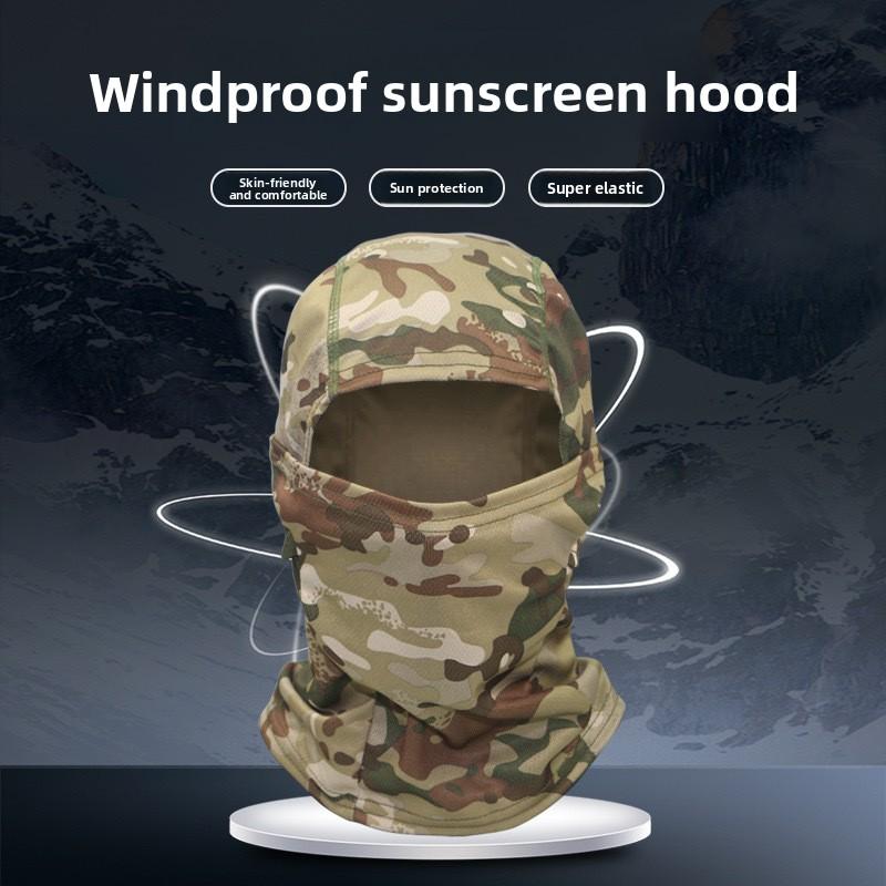 Breathable And Sun - Resistant Camouflage Full Face Mask Wargame  Hat Hunting Bicycle Cycling Army Multicam Bandana Neck Gaiter