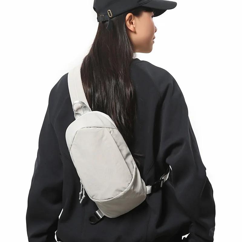 Light Multi-pocket Men's Crossbody Chest Bag Casual Nyl Waterproof Female Handbags Outdoor Sports Portable Women Shoulder Bags