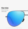 Outdoors Folding Anti-Glare Driving Oval Myopia Sunglasses Men Metal Prescription Sunglasses With Diopters 0 -0.5 -0.75 To -6.0