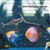 Decorazione per Acquario Squalo Galleggiante con Posizione Regolabile Decorazioni Artificiali Galleggianti per Pesci d'Acquario
