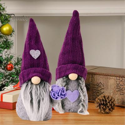 Faceless Doll Ornament Fine Workmanship Cute Christmas Gnome Ornament for Holiday Festive Decoration