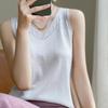 Women's worsted wool mulberry silk vest, Qinghe cashmere, 50% wool 50% mulberry silk, winter knitted pullover autumn sweater cashmere sweater