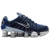 Nike Shox TL Women's Obsidian Light Armoury Blue Flat Silver Metallic Platinum Retro Mechanical Cushioning Running Sneakers IH4481-400