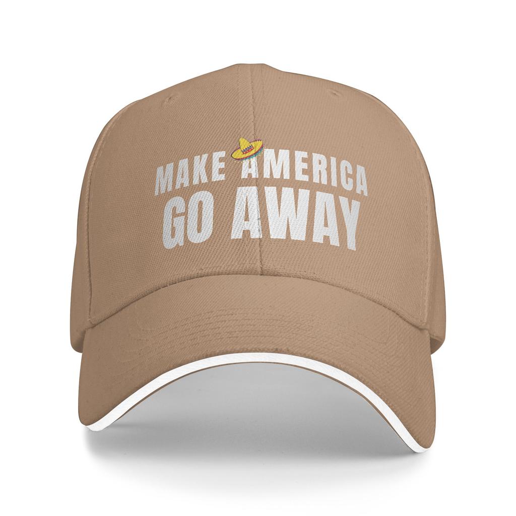 Women Unisex Make America Go Away Mexico Outdoor Hat Summer  Adjustable Cap New Baseball Cap Fashion Sports Hats