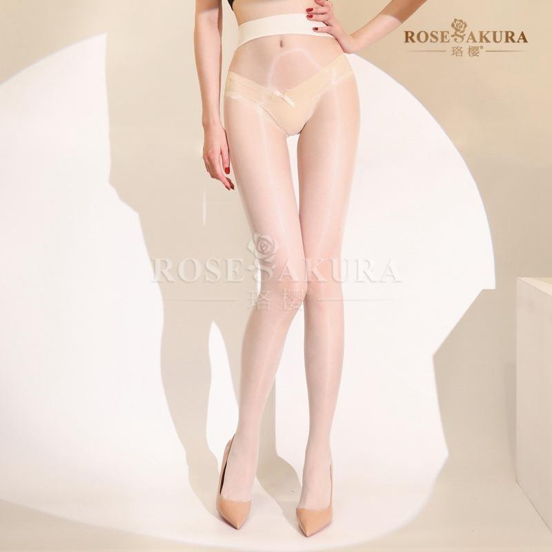 Luo Ying8542Aurora640Taille Étroite Sans Couture Entrejambe Profond Bas Pour Femmes Ultra-Fins Soyeux Brillant Transparent Collants XXXS