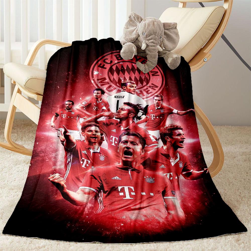 Bayern Munich Blanket Ultra-Soft Great for Chair Livingroom Bed Four Seasons Universal Digital Print Birthday Christmas Gift Blanket