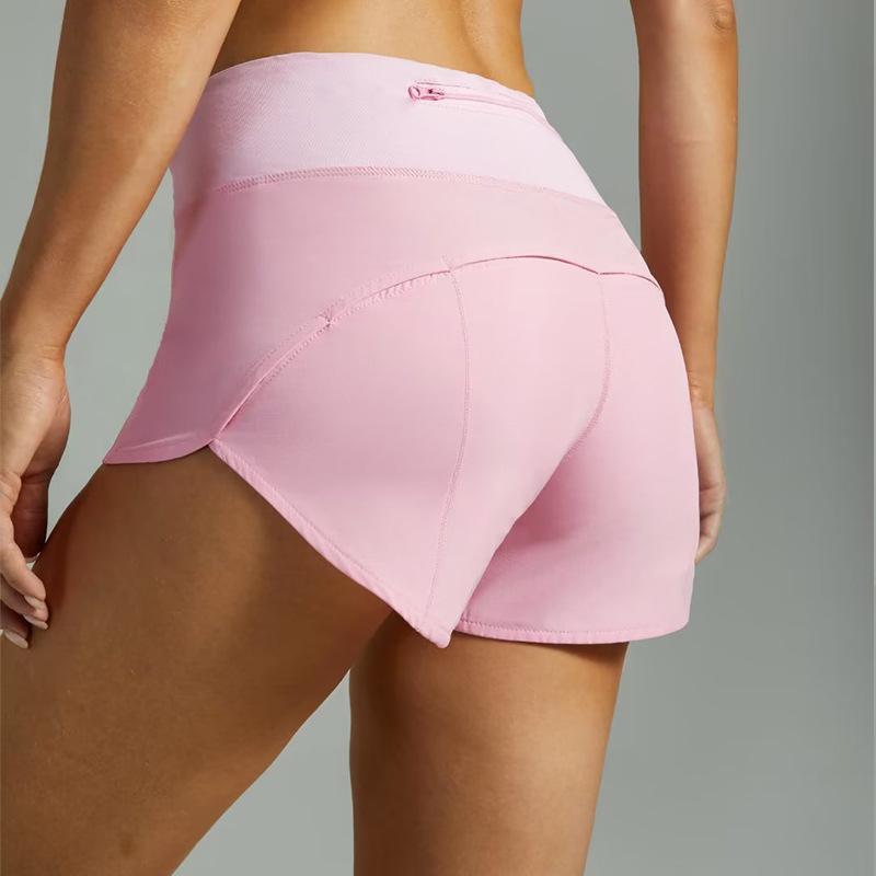 Yoga Shorts Women's Hot Pants Sports High Waisted Fitness Lined with Track and Field Marathon Running