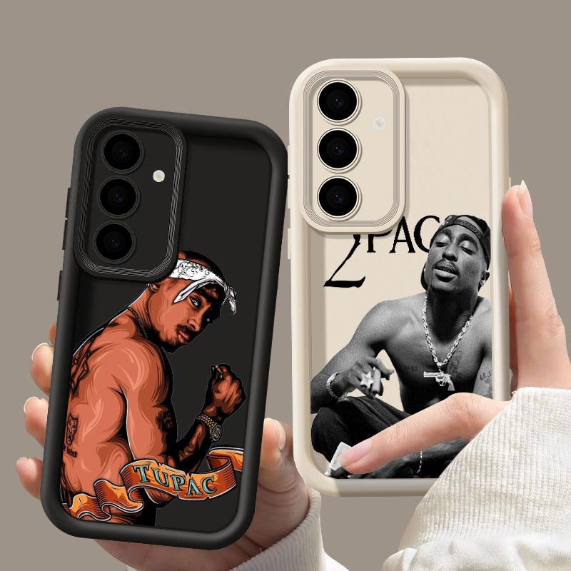 2PAC Tupac Rapper Handyhülle Für Samsung S26 S25 S24 S23 S21 S20 Ultra Für Galaxy S25 S24 FE S26 Plus Funda Weiche Silikonhülle