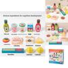 Wooden Simulation Milk Pasta Cheese Flavored Ice Cream Children Toys Set For Kids Kitchen Role Play