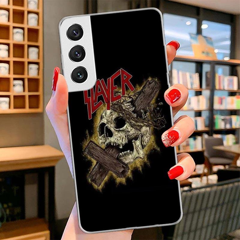 Slayer Heavy Metal Rock Band Cover Phone Case For Samsung Galaxy S26 S25 Edge S24 Ultra S23 S22 Plus S21 S20 FE Soft Fundas Shel