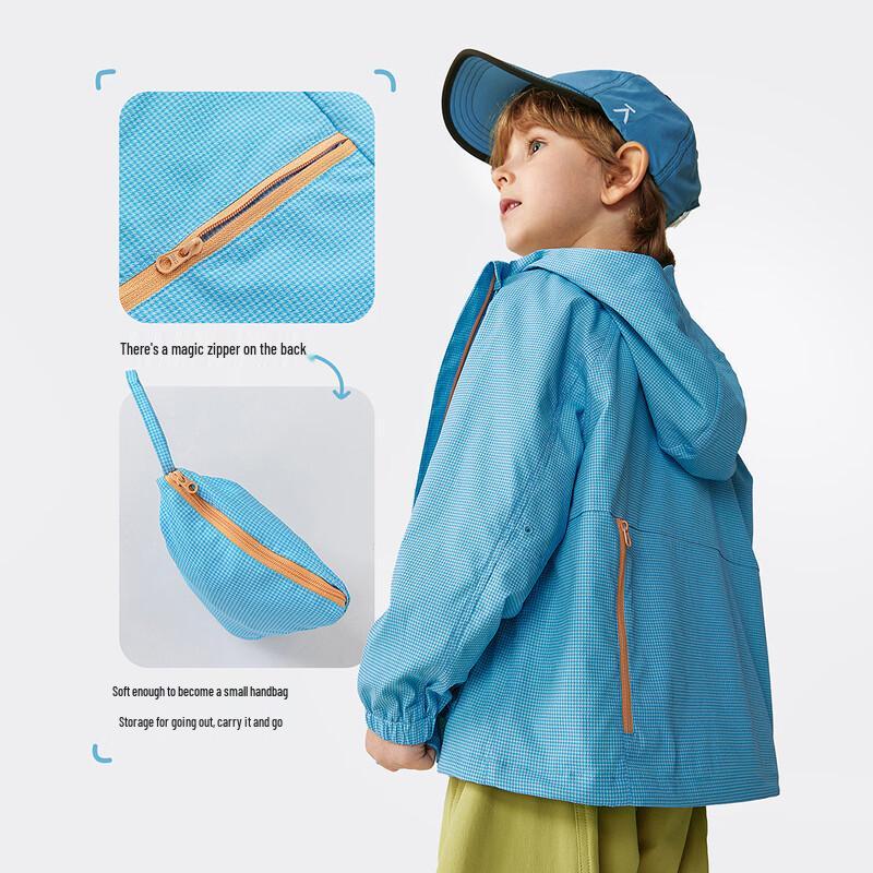Minibala Kids' Water-Repellent Windbreaker Outdoor Jacket