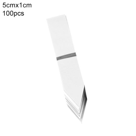 

100 шт., бирки для кольев, детские маркеры, инструмент, лоток для семян, пластиковые этикетки для растений 5x1cm белый