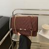 Stylish and simple chain bag women's 2025 spring new texture ins small square bag retro commuter messenger women's bag