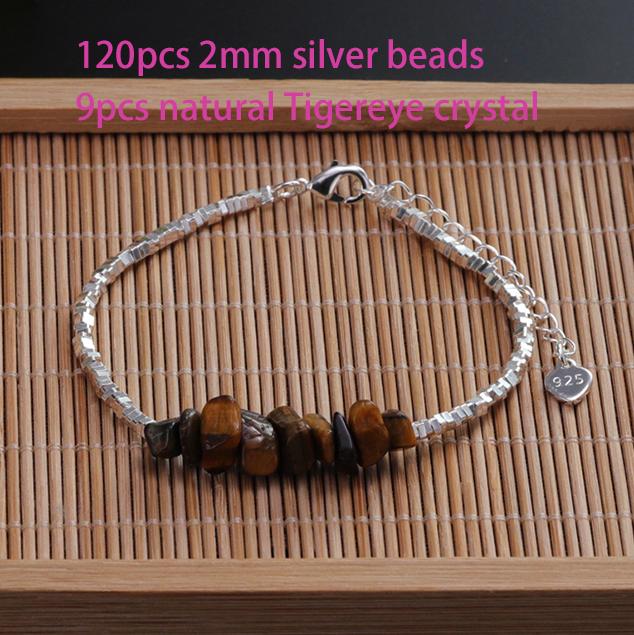 Bijuterii Cadou Brățară din mărgele de pietriș natural Brățări boeme fermecătoare Accesorii din cristal Lanț Mărgele de orez unisex Brățară turcoaz