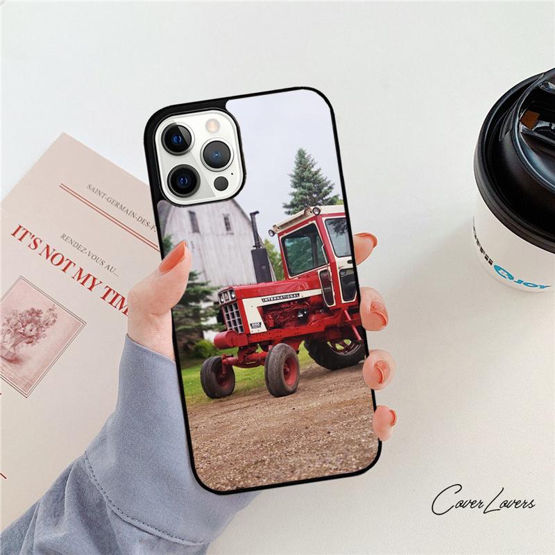 Red Tractors Car Phone Case For Apple iPhone 17 Air Pro Max Plus Coque For iPhone 17 Air 14 15 16 13 12 Max Cover