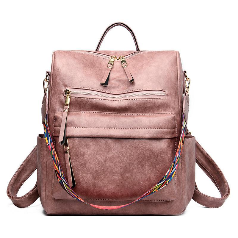 2026 New Women's Backpack Fashi Casual Travel Backpack Female High School Student Schoolbag Female Pures and Bags Back Pack