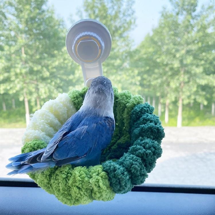 Bird Breeding Nest for Parrots Plush Sleep Bed Birdcage Nest Bed for Small Birds Suction Cup Resting Nest Bird Supply