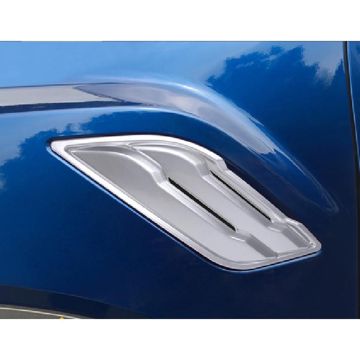 Side Fender Front Air Outlet Cover Trim For 2015- Ford F150 ABS Chrome 2pcs