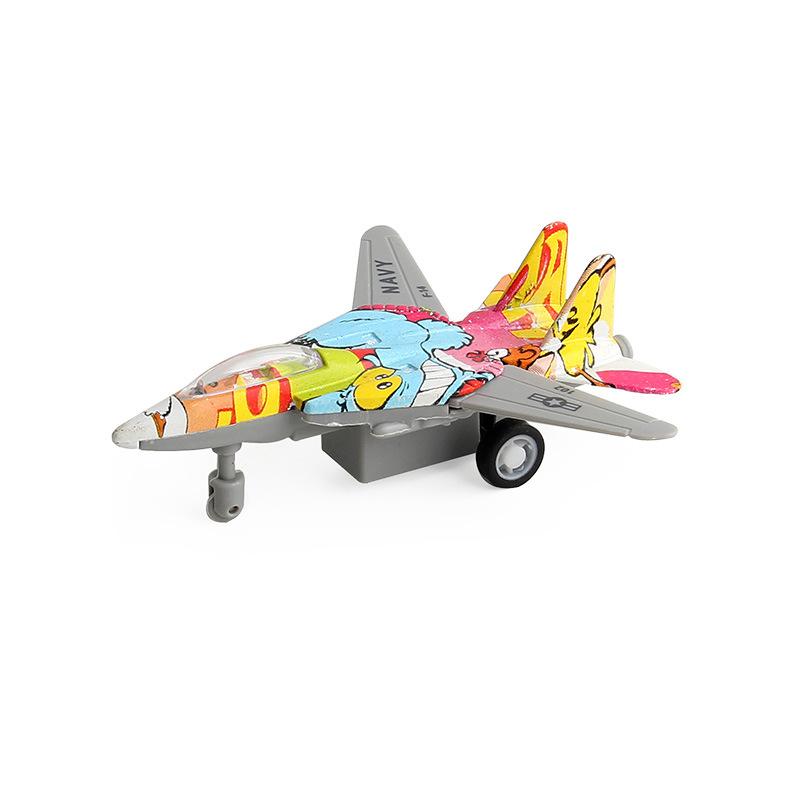 Children'S Boys Pull Back Simulation Model Aircraft, Alloy Mini Aircraft, Military Fighter Jets, Toys