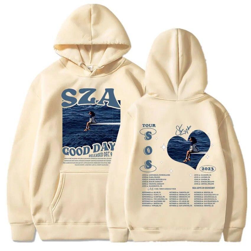 Sza Sos Good Days Printed Hoodies Men Woman Hoodie Setwear
