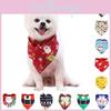 Christmas Dog Bandana Reversible Triangle Bibs Scarf Cat Large Pets Accessories