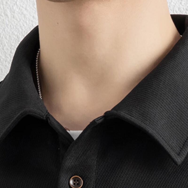 Mao Ren Men's Polo Collar Long Sleeve Casual Sports T-Shirt