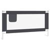 VidaXL Children's Bed Safety Rail Dark Grey 160x25 Cm Fabric