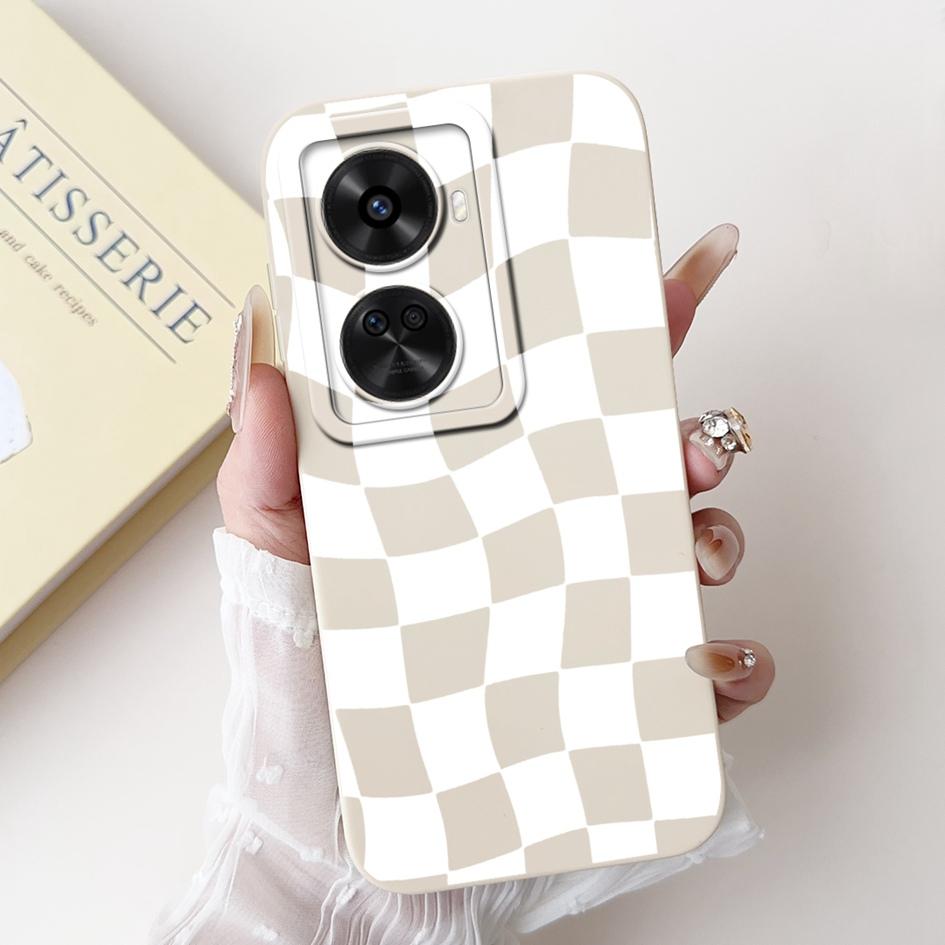 Nova 12 SE Hülle Für Huawei Nova 12 SE Cover 2024 Mode Bemalt Flüssigsilikon Anti-Fall Schutz Stoßfänger Für Nova 12SE Funda