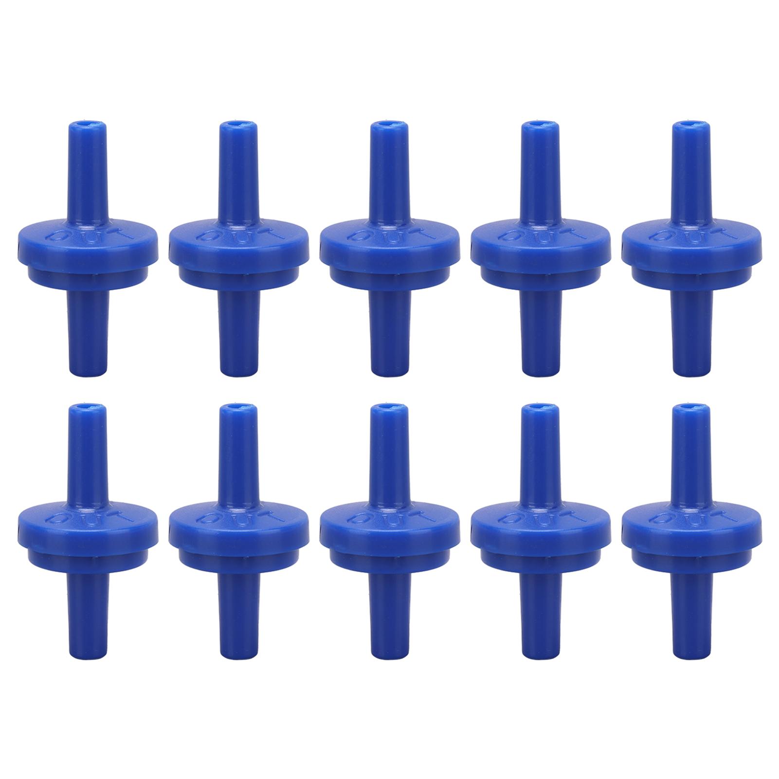 

10Pcs Check Valve 1 Way PP Plastic Hose Water Stop Diaphragm Barb For Air Intake Feed 5mm Transparent