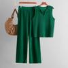 Fashion Wind New Fashion Casual Knitting Vest Pants Suit Knitted Vest and Pants Set