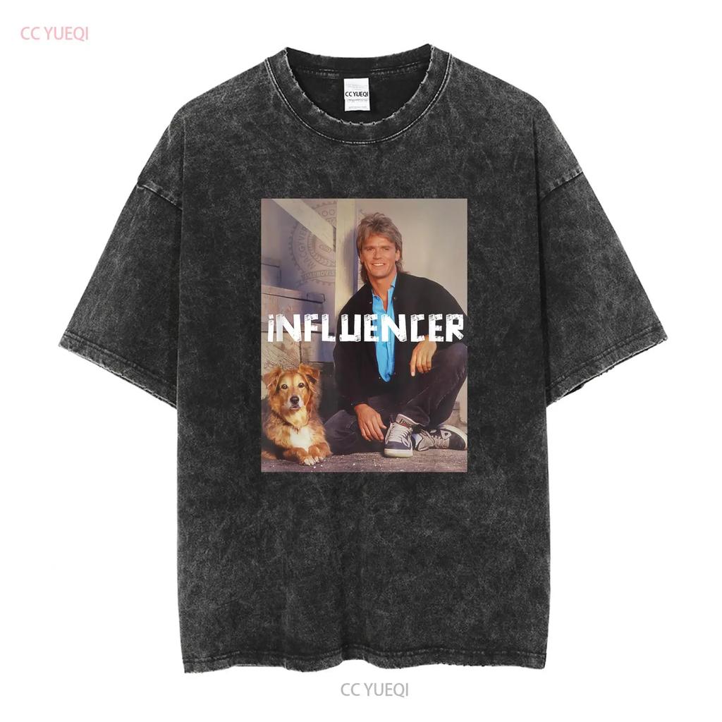 Macgyver Influencer Tričko Dospělý Dítě dlouhý nebo krátký rukáv vintage Vyprané designové oblečení Pohodlné Pružné