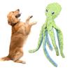Hund Quietsch Plüschtier Niedliche Oktopus Form Interaktiv Langeweile Reduzieren Stofftier Hund Kauspielzeug für Kleine
