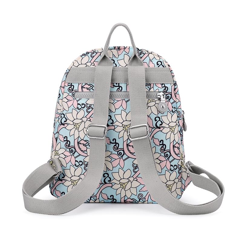 Printed Backpack Large Capacity Nylon Travel Bag Women's Backpack