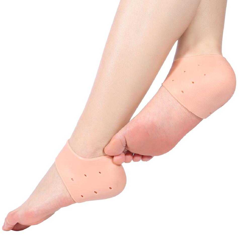 Silicone Heel Protectors, Moisturizing Cushion for Men And Women Skin Care Treatment, Medical Grade Silicone Heel Wraps, Anti-Cracking Heel Pads for