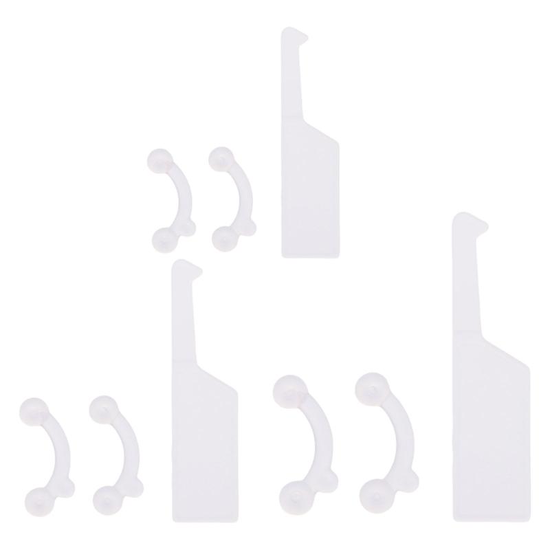 

Customizable Silicone Nose Bridge Tool 3 Sizes Nose Lifter For Subtle Improvement And All Day Comfort білий