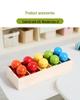 Montessori Early Education Toy for Color Recognition and Cognitive Training, Ages 3-6.
