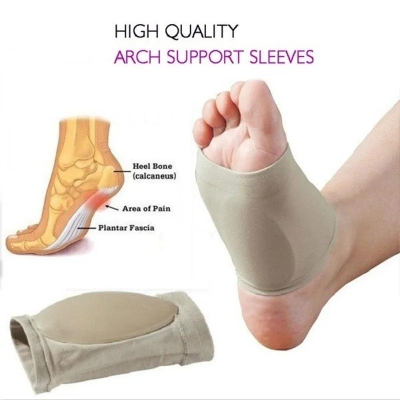 Arch Support Sleeve Cushion Plantar Fasciitis Foot Arch Orthotic Tool Heel Elastic Bandage Flat Feet Orthopedic Pad Foot Care