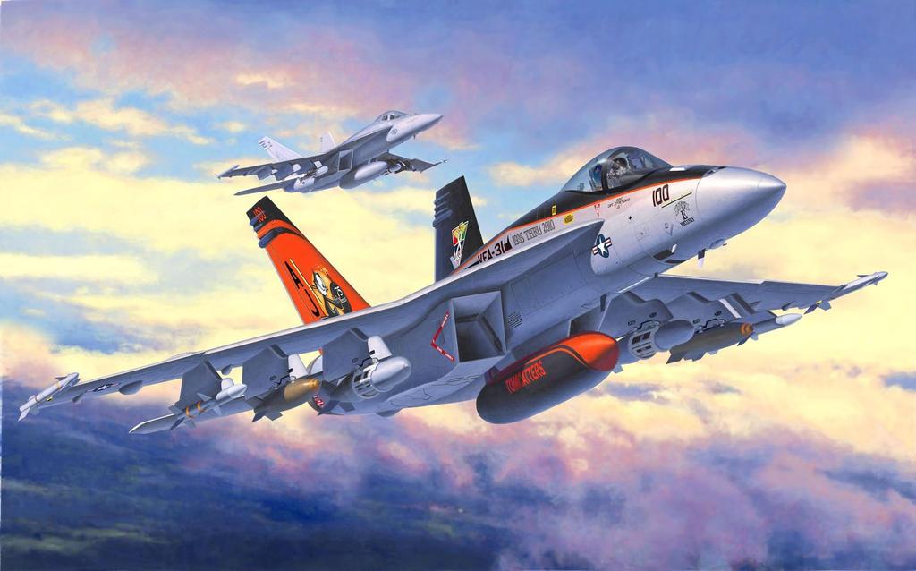 German Revell Super Hornet Plastic Model 1/144 F/A-18E