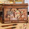 Dark Brown Capybara Bag A4/A5/A6 File Bag Cartoon Pen Bag  Back To School
