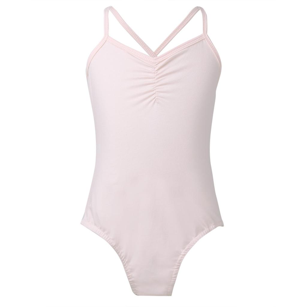 Little Big Girls Classic Spaghetti Strap Crisscross Back Ballet Leotard Dance Costumes Gymnastics Jumpsuit