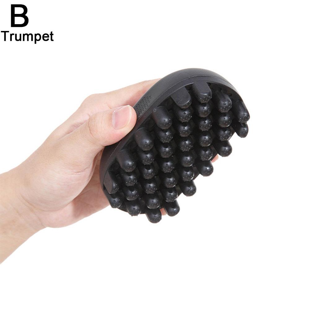 Rubber brush for curling hair