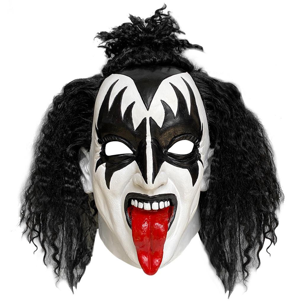 Gene Kiss Simmons Full Mask Rock Band Halloween Cosplay Props Material Latex