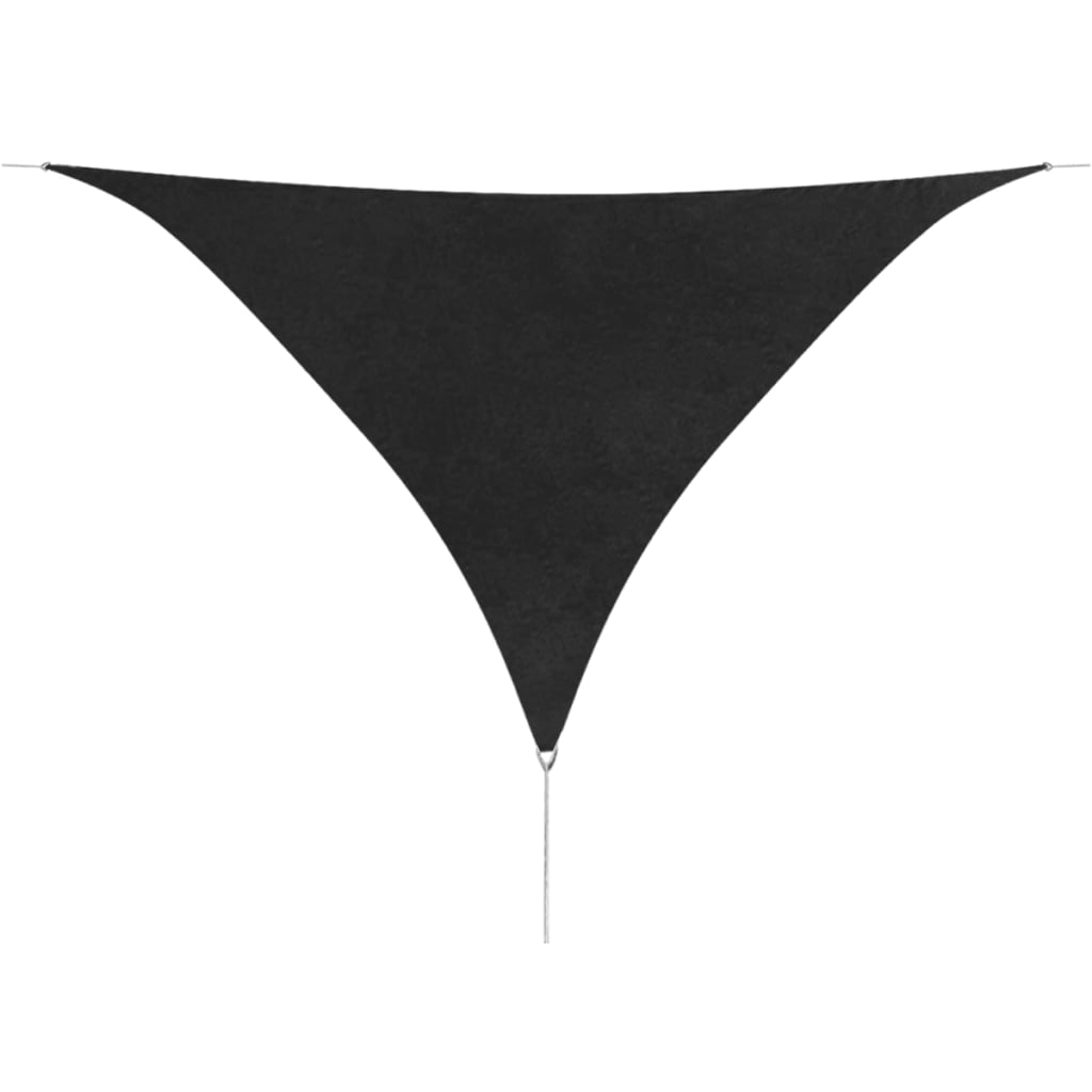 Sun Shade Sail Oxford Fabric Triangular 5 x 5 x 5 m Anthracite