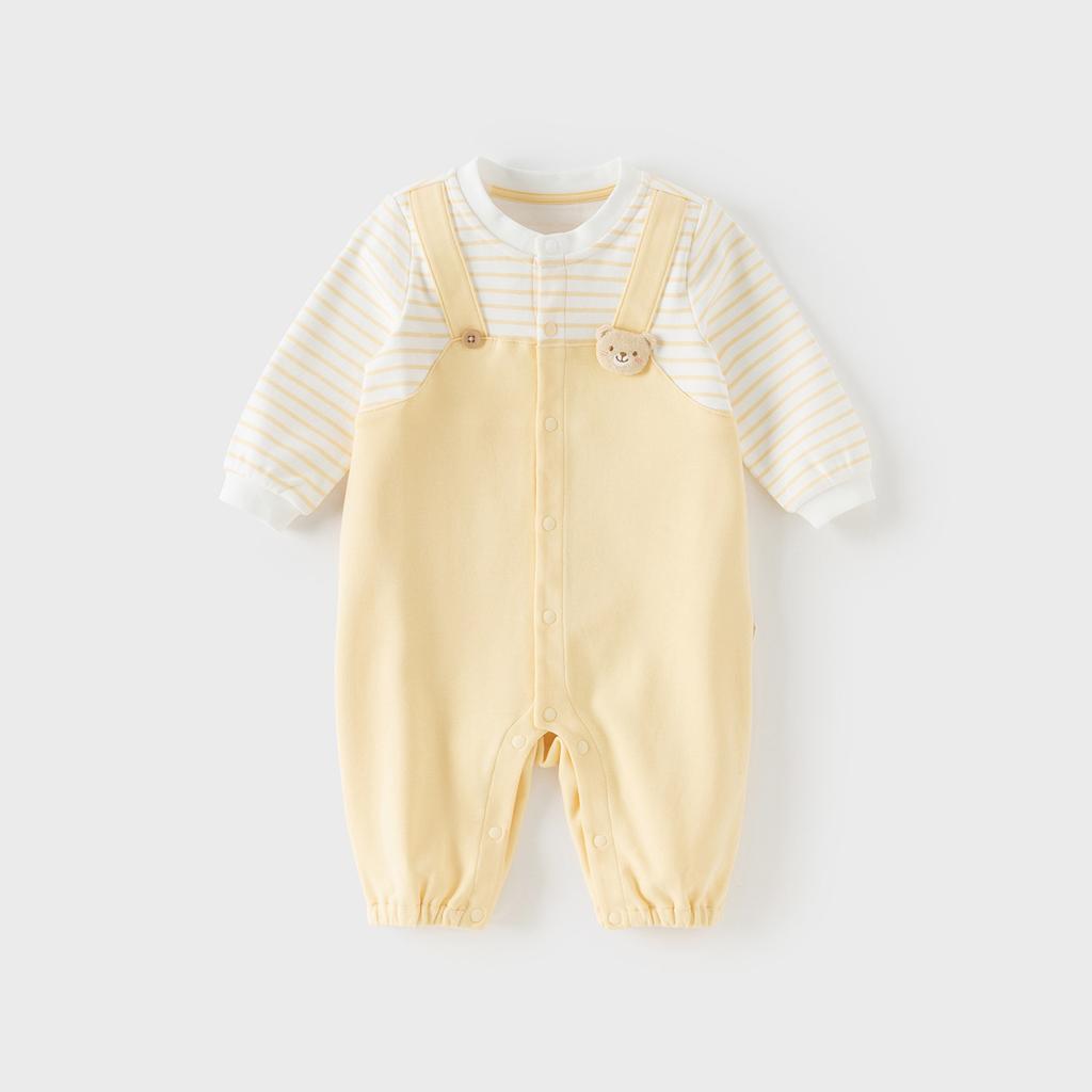 David Bella Women's Knitted Climbing Clothes Spring Clothes New Baby Antibacterial and Mite proof Cotton jumpsuit