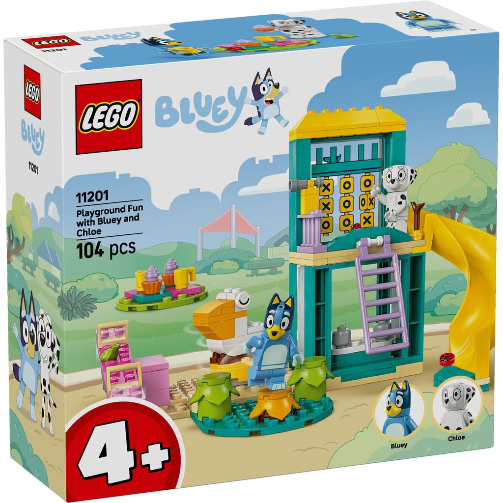 LEGO Bluey and Chloe Playground Toy, Birthday Gift, Educational Building Blocks, Pretend Play for Boys and Girls, Ages 4, 5, and 6, Model 11201