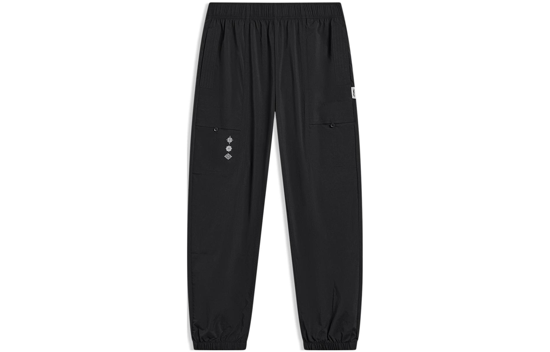 Li Ning China Culture Collection Knitted Sweatpants Men s Black AYKT397-1 XXL