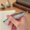 Lustiger Realistischer Gesalzener Fisch Stift Einziehbarer Kugelschreiber Neuheit Schwarzer Gel-Tinte Stift Glattes Schreiben Niedliche Schrullige Schreibwaren für Schüler Büro