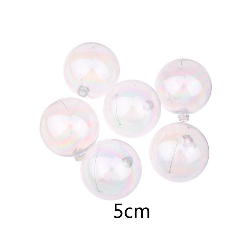 

6 шт. украшение для торта шар прозрачные лазеры рождественская елка свадебная вечеринка торт топпер для детского душа день рождения вечеринка C белый