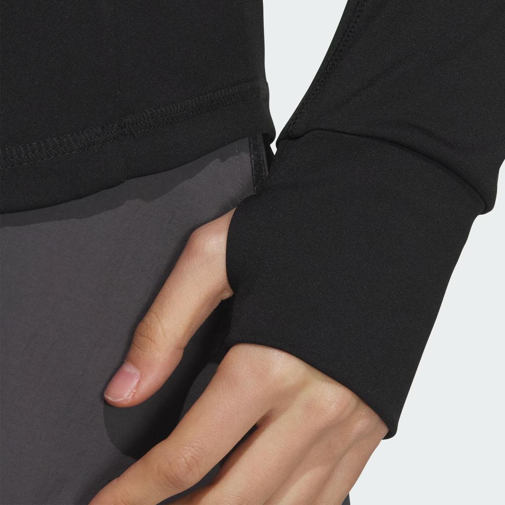 Adidas Tech Slim Knit Jacket Running Fitness Quick-Dry Yoga Casual Training Tight Jacket Women Jacket Black JJ1115