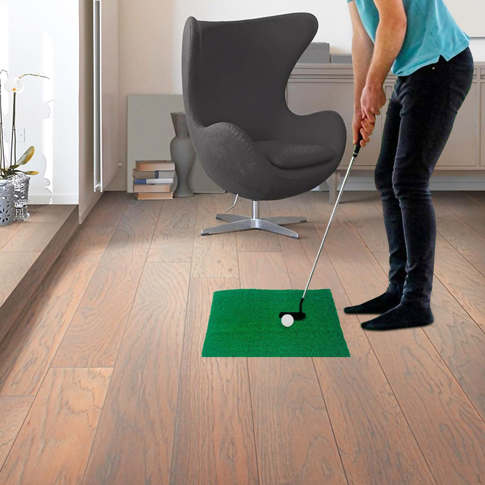 Golf Hitting Mat Portable Residential Practice Beginner Swing Golfer for 30x30cm
